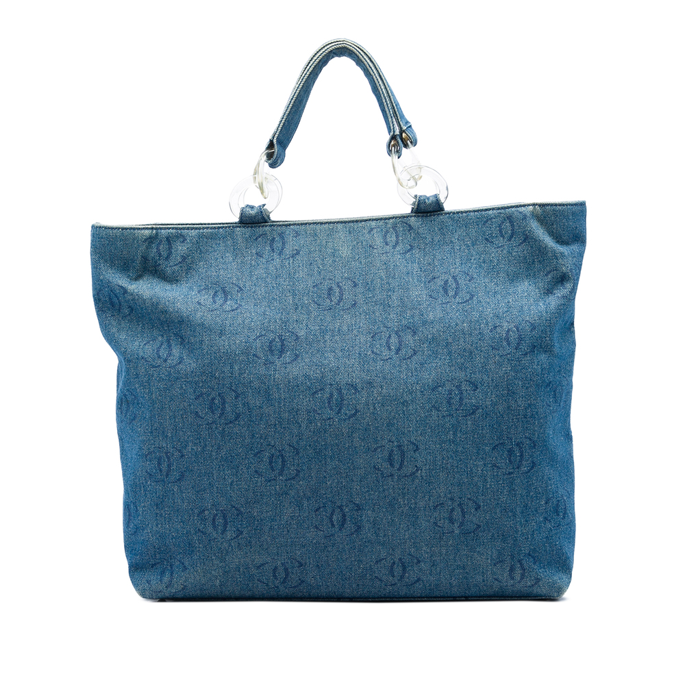 Pre-Loved Chanel CC Denim Tote